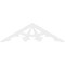 Ekena Millwork Pitch Riley Architectural Grade PVC Gable Pediment, 48"W x 14"H x 1"P (7/12) GPP048X014X100RIL - alternate 2